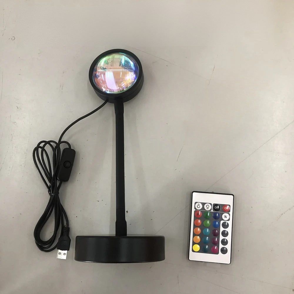 AuraSol™ Sunset Projection Lamp — 4-Mode Mood & Photo Light