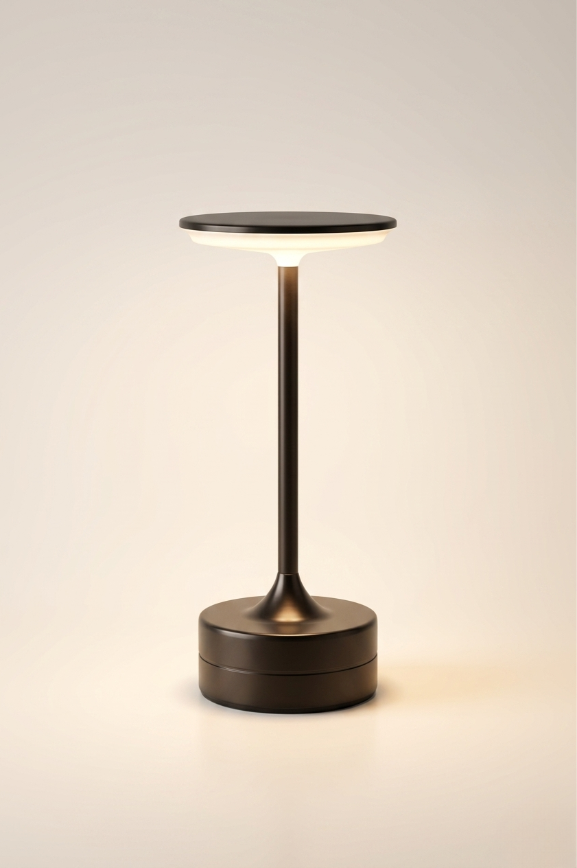 AuraTouch™ Cordless Touch Lamp – 3 Color Modes, Metal Finish