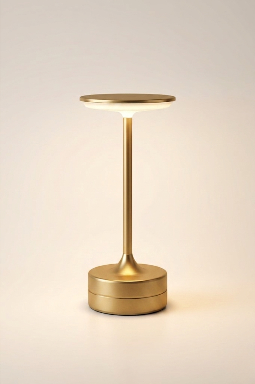 AuraTouch™ Cordless Touch Lamp – 3 Color Modes, Metal Finish