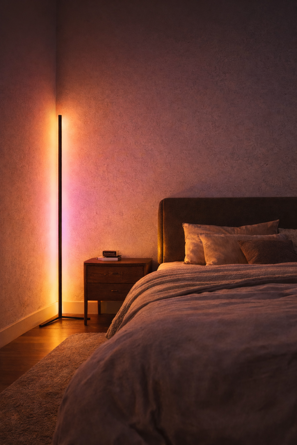 AuraGlow™ RGB Corner Floor Lamp