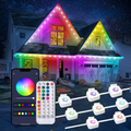 AuraVista color-changing eaves lights outlining a roofline